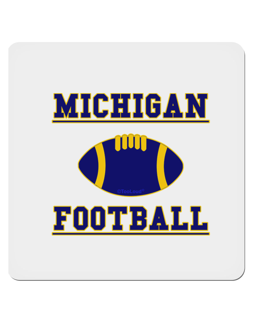 Michigan Football 4x4&#x22; Square Sticker-Stickers-TooLoud-1-Davson Sales