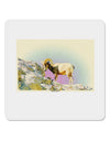 Bighorn Ram Watercolor 4x4&#x22; Square Sticker 4 Pieces-Stickers-TooLoud-White-Davson Sales