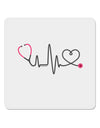 Stethoscope Heartbeat 4x4&#x22; Square Sticker-Stickers-TooLoud-1-Davson Sales