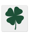 Lucky Four Leaf Clover St Patricks Day 4x4&#x22; Square Sticker 4 Pieces-Stickers-TooLoud-White-Davson Sales