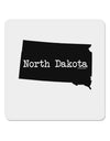 North Dakota - United States Shape 4x4&#x22; Square Sticker 4 Pieces-Stickers-TooLoud-White-Davson Sales