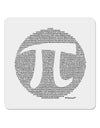 Pi Day Design - Pi Circle Cutout 4x4&#x22; Square Sticker 4 Pieces-Stickers-TooLoud-White-Davson Sales