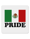 Mexican Pride - Mexican Flag 4x4&#x22; Square Sticker 4 Pieces-Stickers-TooLoud-White-Davson Sales