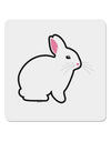 Cute Bunny Rabbit Easter 4x4&#x22; Square Sticker 4 Pieces-Stickers-TooLoud-White-Davson Sales