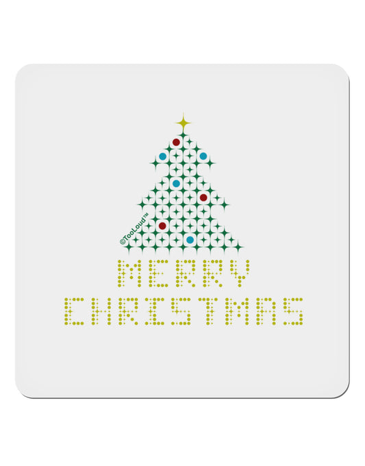 Merry Christmas Sparkles 4x4&#x22; Square Sticker-Stickers-TooLoud-1-Davson Sales