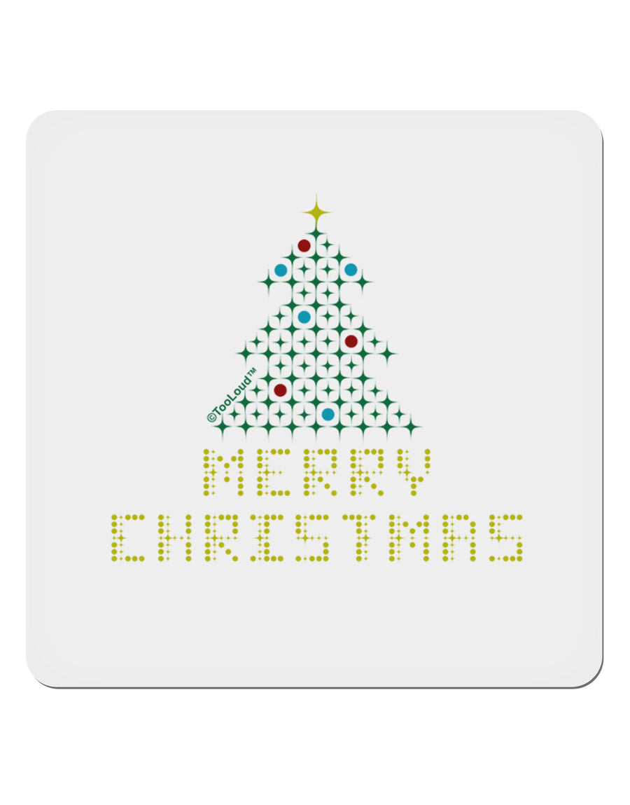 Merry Christmas Sparkles 4x4&#x22; Square Sticker-Stickers-TooLoud-1-Davson Sales