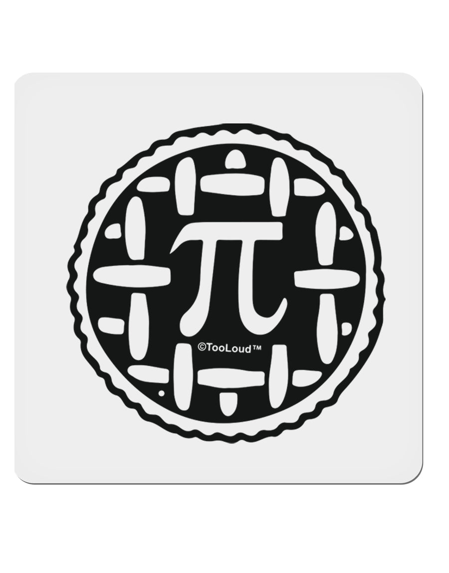 Pi Pie 4x4 Inch Square Stickers - 4 Pieces-Stickers-TooLoud-Davson Sales
