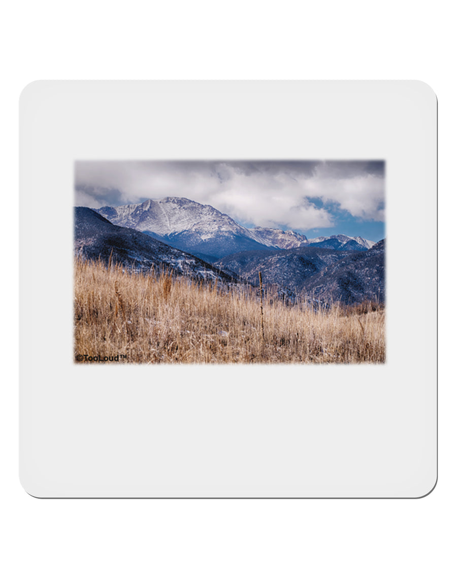 Pikes Peak CO Mountains 4x4&#x22; Square Sticker-Stickers-TooLoud-1-Davson Sales