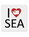 I Heart Seattle 4x4&#x22; Square Sticker-Stickers-TooLoud-1-Davson Sales