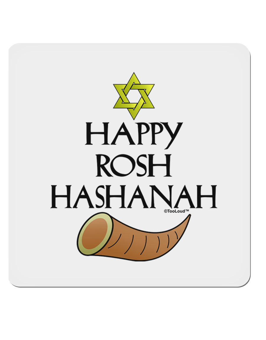 Happy Rosh Hashanah 4x4&#x22; Square Sticker-Stickers-TooLoud-1-Davson Sales
