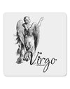 Virgo Illustration 4x4&#x22; Square Sticker 4 Pieces-Stickers-TooLoud-White-Davson Sales