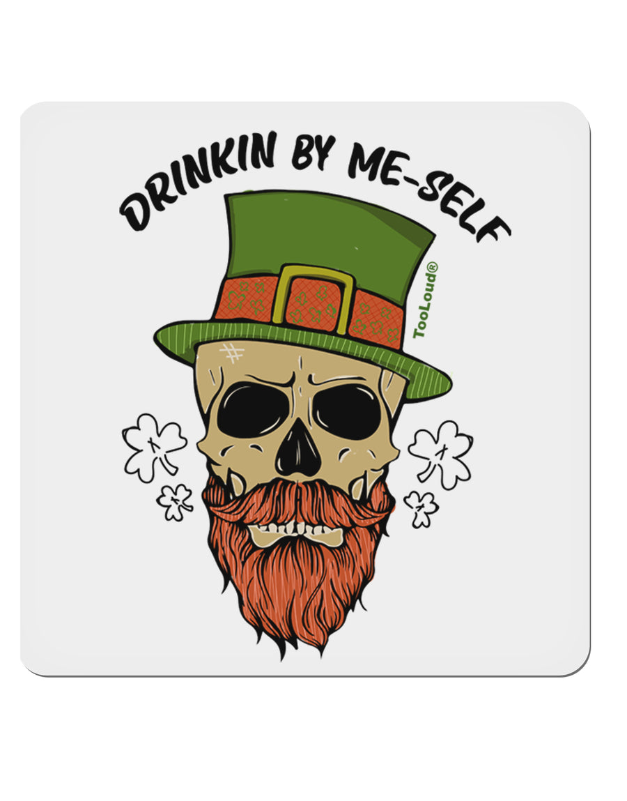 Drinking By Me-Self 4x4 Inch Square Stickers - 4 Pieces-Stickers-TooLoud-Davson Sales