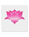 Lotus Flower Design Gradient 4x4&#x22; Square Sticker 4 Pieces-Stickers-TooLoud-White-Davson Sales