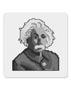 Pixel Albert Design 4x4&#x22; Square Sticker 4 Pieces-Stickers-TooLoud-White-Davson Sales