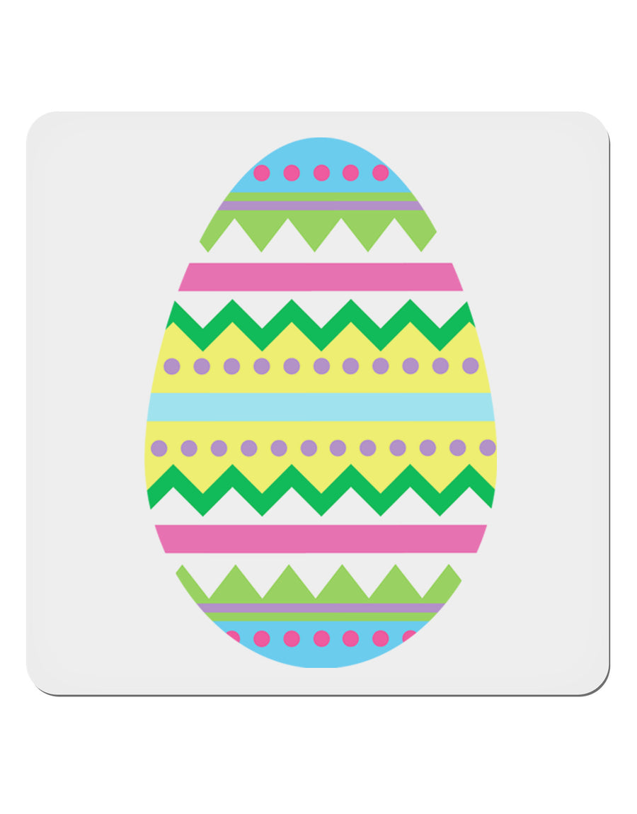 Colorful Easter Egg 4x4&#x22; Square Sticker 4 Pieces-Stickers-TooLoud-White-Davson Sales