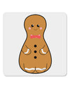 Cute Gingerbread Matryoshka Nesting Doll - Christmas 4x4&#x22; Square Sticker 4 Pieces-Stickers-TooLoud-White-Davson Sales