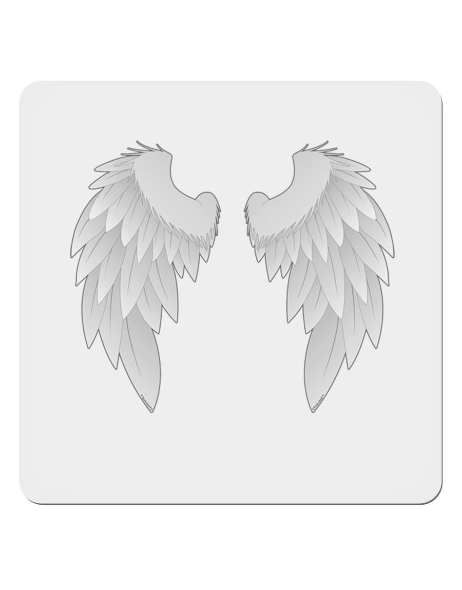 Epic Angel Wings Design 4x4&#x22; Square Sticker 4 Pieces-Stickers-TooLoud-White-Davson Sales