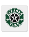 Blessed Yule Emblem 4x4&#x22; Square Sticker-Stickers-TooLoud-1-Davson Sales