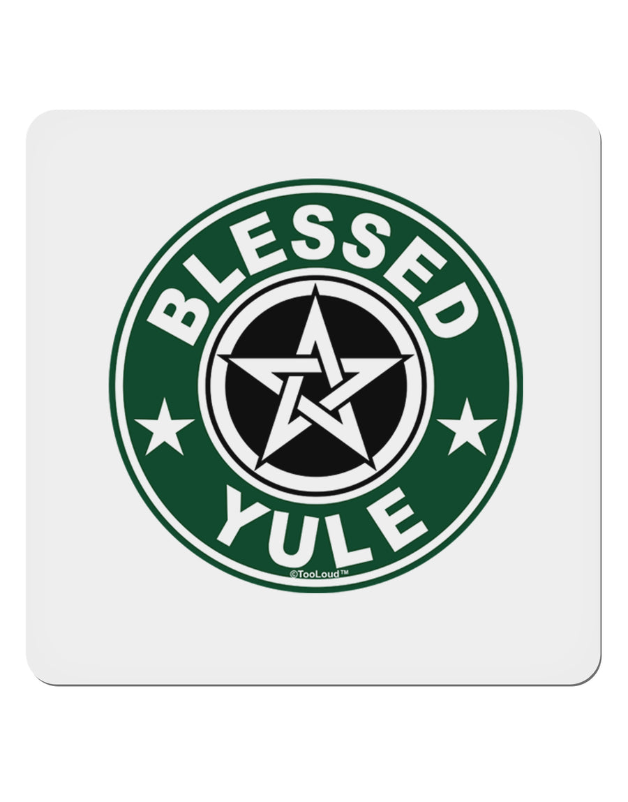 Blessed Yule Emblem 4x4&#x22; Square Sticker-Stickers-TooLoud-1-Davson Sales