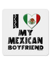 I Heart My Mexican Boyfriend 4x4&#x22; Square Sticker 4 Pieces-Stickers-TooLoud-White-Davson Sales