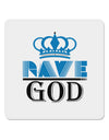 Rave God 4x4&#x22; Square Sticker 4 Pieces-Stickers-TooLoud-White-Davson Sales