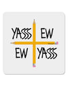 Charlie Charlie Challenge - Funny 4x4&#x22; Square Sticker 4 Pieces-Stickers-TooLoud-White-Davson Sales