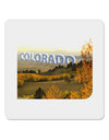 Colorado Postcard Gentle Sunrise 4x4&#x22; Square Sticker-Stickers-TooLoud-1-Davson Sales