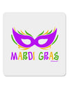 Mardi Gras - Purple Gold Green Mask 4x4&#x22; Square Sticker 4 Pieces-Stickers-TooLoud-White-Davson Sales