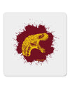 Jurassic Dinosaur Face Blood Splatter 4x4&#x22; Square Sticker 4 Pieces-Stickers-TooLoud-White-Davson Sales