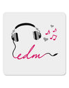 EDM Cord Pink 4x4&#x22; Square Sticker 4 Pieces-Stickers-TooLoud-White-Davson Sales