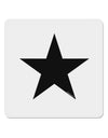 Black Star 4x4" Square Sticker-Stickers-TooLoud-4 Pieces-Davson Sales