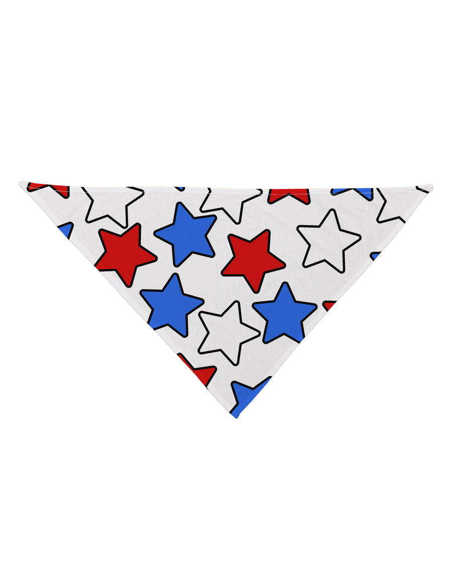 Red White And Blue Stars Dog Bandana 26 by TooLoud-Dog Bandana-TooLoud-White-One-Size-Fits-Most-Davson Sales