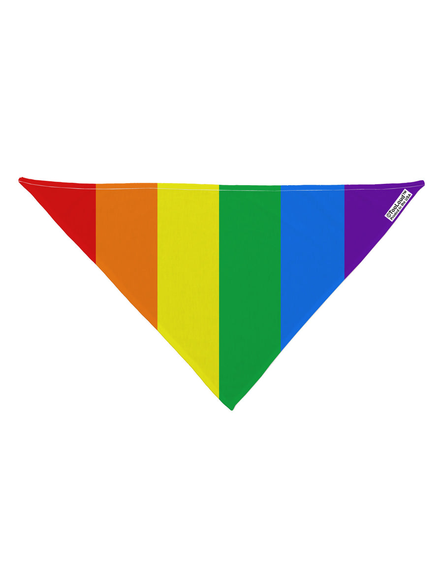 Rainbow Vertical Gay Pride Flag Dog Bandana 26&#x22; All Over Print by