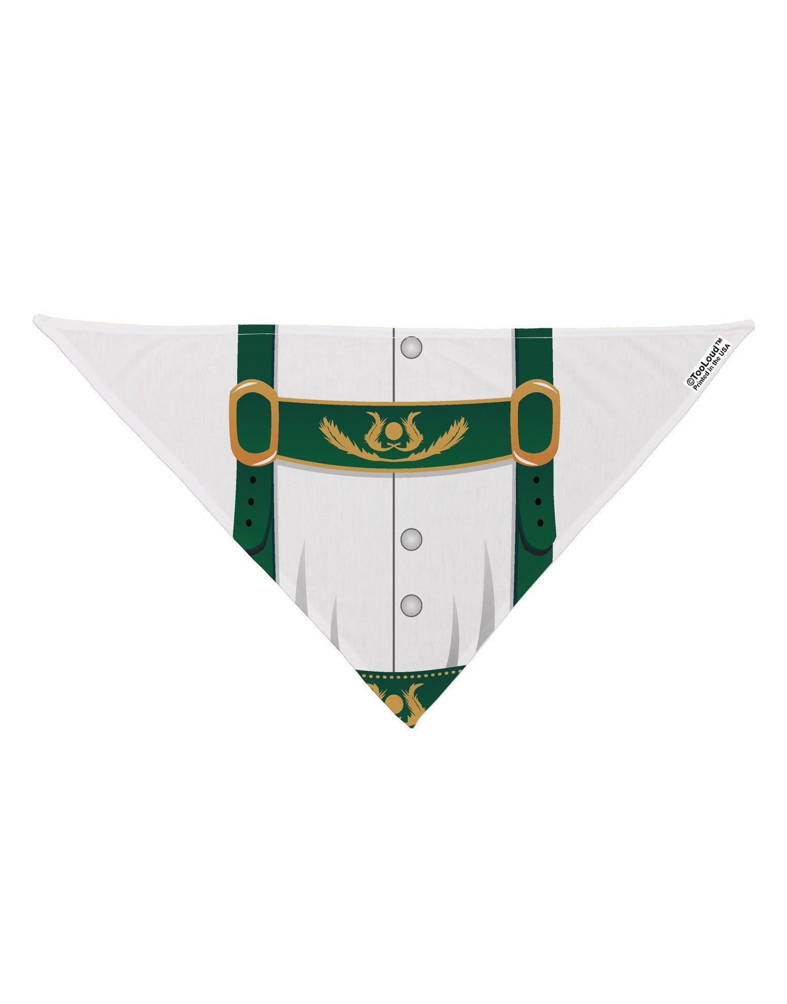 Lederhosen Costume Green Dog Bandana 26&#x22; All Over Print-Dog Bandana-TooLoud-White-One-Size-Fits-Most-Davson Sales