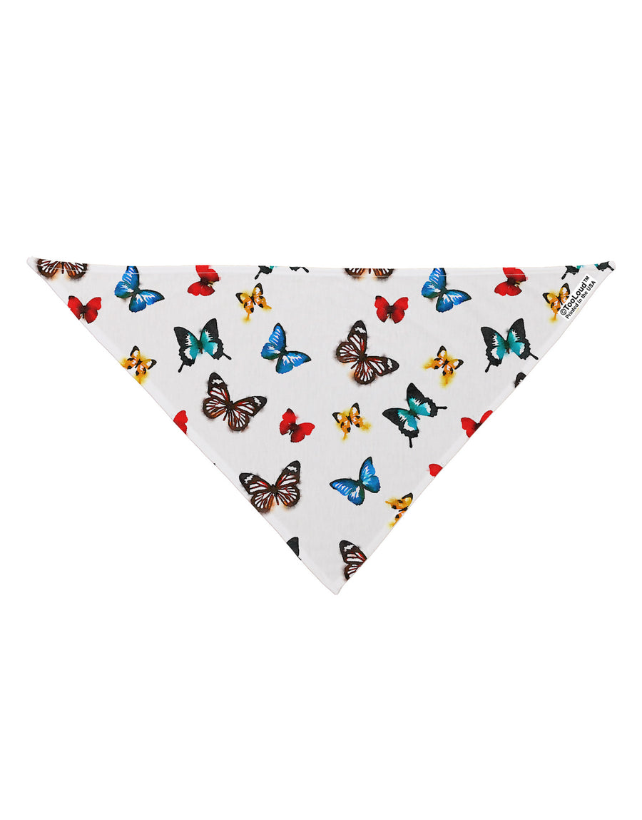 Watercolor Butterflies AOP Dog Bandana 26" All Over Print-Dog Bandana-TooLoud-White-One-Size-Fits-Most-Davson Sales