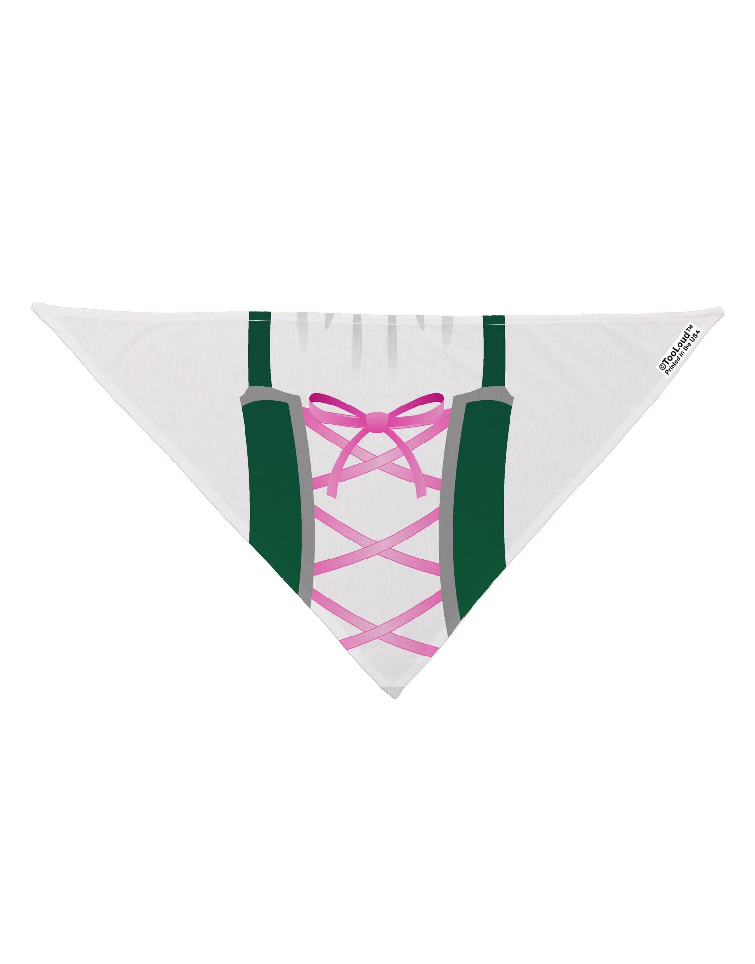 Dirndl Costume Green Dog Bandana 26&#x22; All Over Print-Dog Bandana-TooLoud-White-One-Size-Fits-Most-Davson Sales