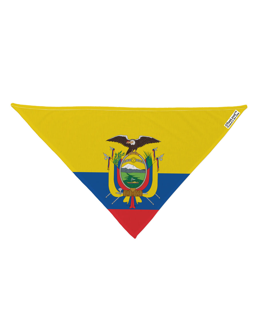 Ecuador Flag AOP Dog Bandana 26&#x22; All Over Print-Dog Bandana-TooLoud-White-One-Size-Fits-Most-Davson Sales
