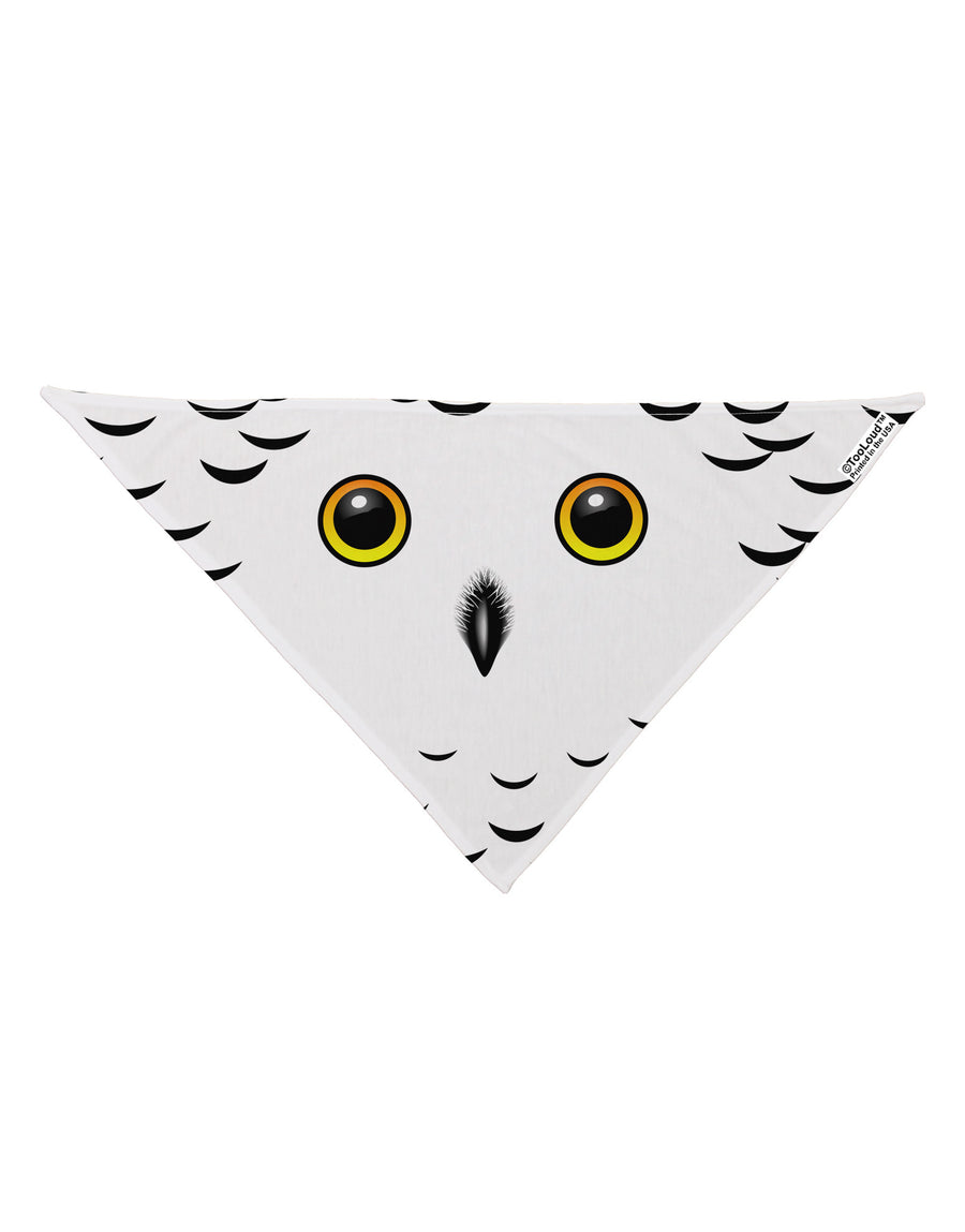 Snowy Owl Cute Animal Face Dog Bandana 26&#x22; All Over Print-Dog Bandana-TooLoud-White-One-Size-Fits-Most-Davson Sales