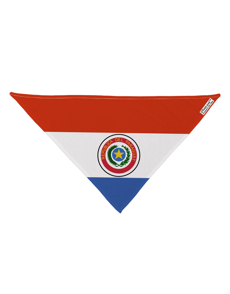 Paraguay Flag AOP Dog Bandana 26&#x22; All Over Print-Dog Bandana-TooLoud-White-One-Size-Fits-Most-Davson Sales