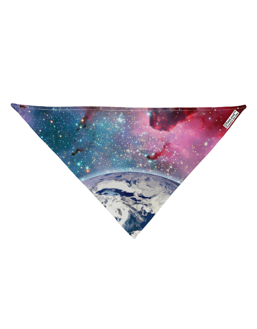 Fantasy Galactic Earth All Over Dog Bandana 26&#x22; All Over Print-Dog Bandana-TooLoud-White-One-Size-Fits-Most-Davson Sales