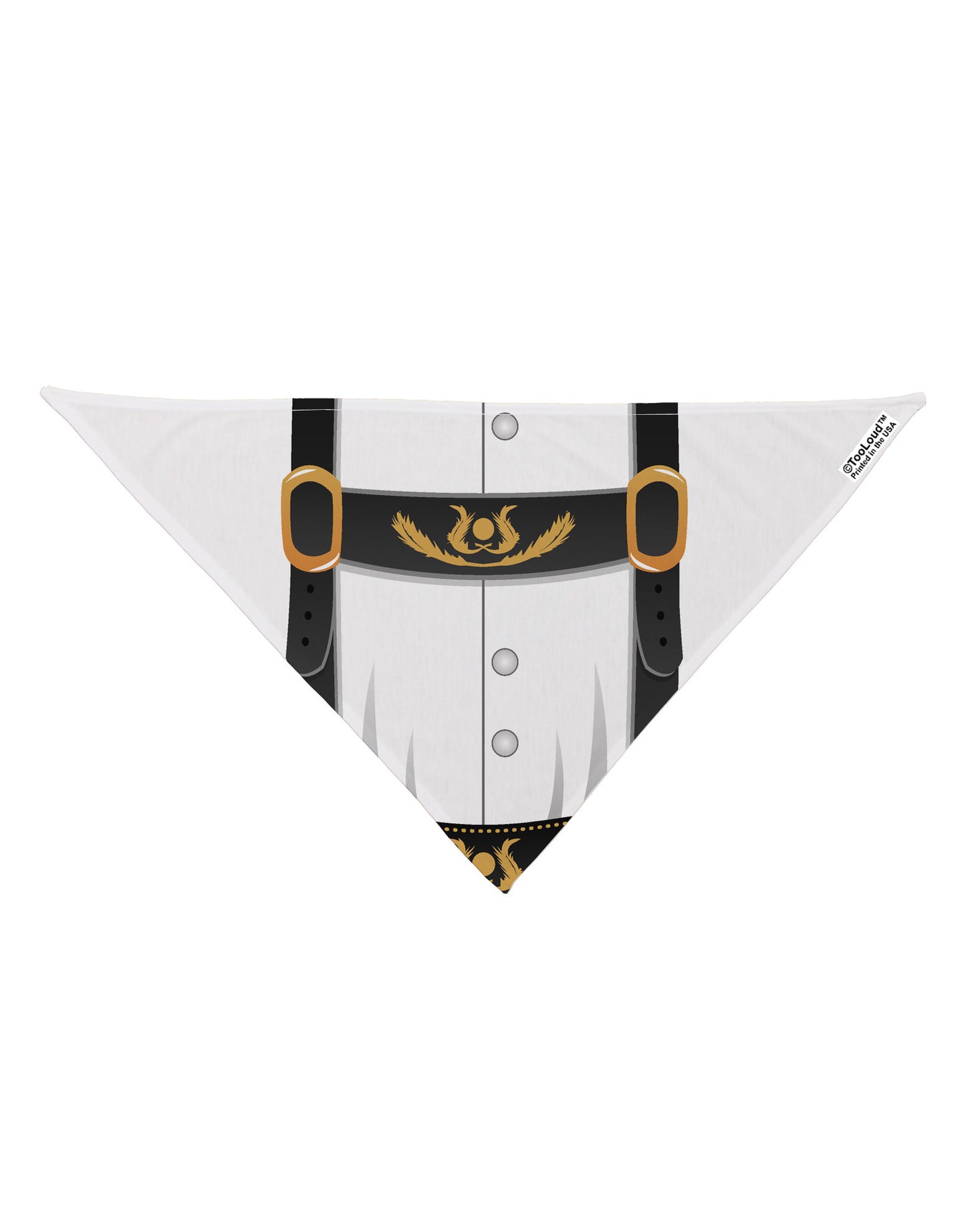 Lederhosen Costume Black Dog Bandana 26&#x22; All Over Print-Dog Bandana-TooLoud-White-One-Size-Fits-Most-Davson Sales