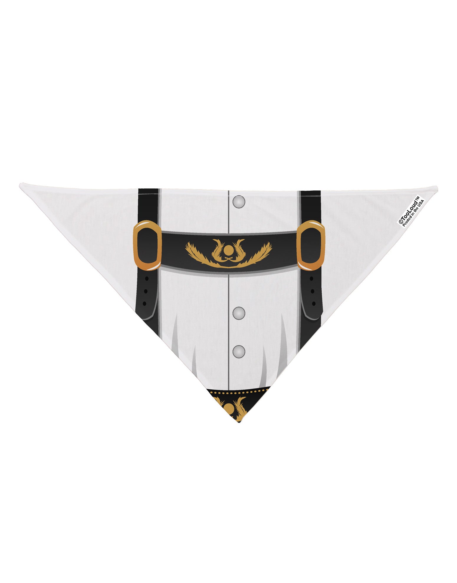 Lederhosen Costume Black Dog Bandana 26&#x22; All Over Print-Dog Bandana-TooLoud-White-One-Size-Fits-Most-Davson Sales
