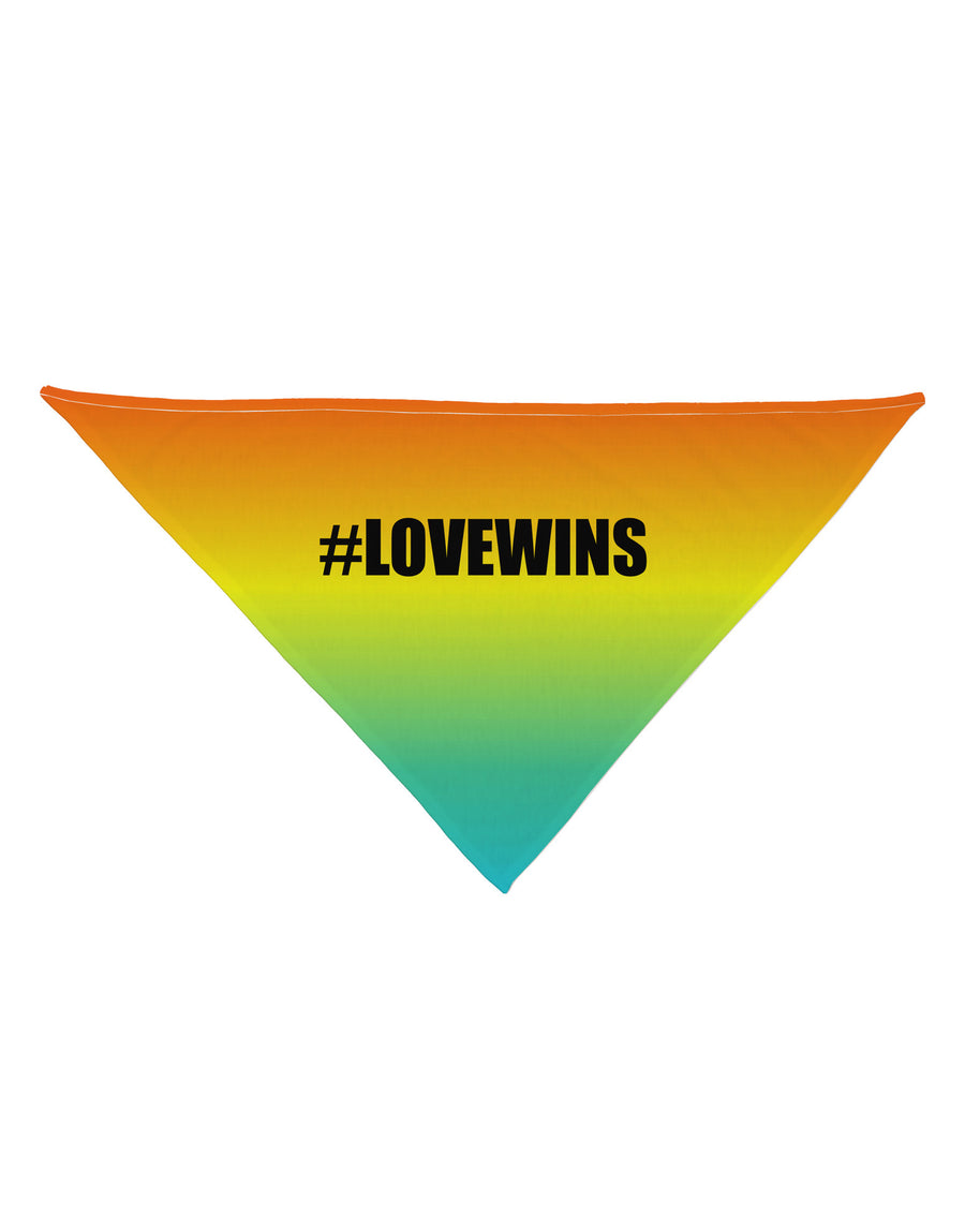 Rainbow Print - Hashtag Love Wins Dog Bandana 26&#x22; All Over Print-Dog Bandana-TooLoud-White-One-Size-Fits-Most-Davson Sales