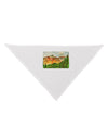 Colorado Forrest Watercolor Dog Bandana 26-Dog Bandana-TooLoud-White-One-Size-Fits-Most-Davson Sales