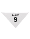 Reindeer Jersey - Dasher 9 Dog Bandana 26-Dog Bandana-TooLoud-White-One-Size-Fits-Most-Davson Sales