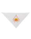 Cute Candy Corn Spider - Halloween Dog Bandana 26-Dog Bandana-TooLoud-White-One-Size-Fits-Most-Davson Sales