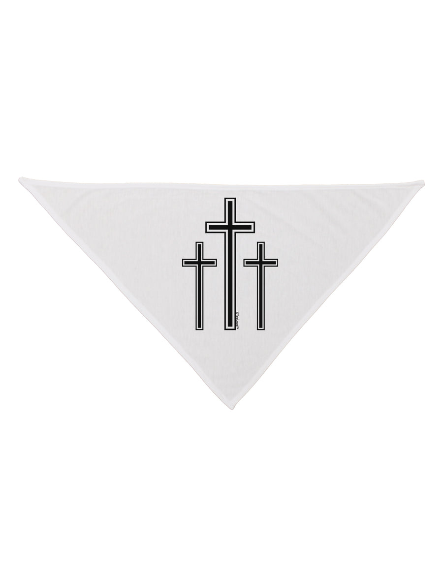 Three Cross Design - Easter Dog Bandana 26 by TooLoud-Dog Bandana-TooLoud-White-One-Size-Fits-Most-Davson Sales