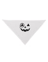 Monocle Jack-o-Lantern Distressed Dog Bandana 26-Dog Bandana-TooLoud-White-One-Size-Fits-Most-Davson Sales