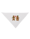 Gingerbread Man and Gingerbread Woman Couple Dog Bandana 26 by TooLoud-Dog Bandana-TooLoud-White-One-Size-Fits-Most-Davson Sales