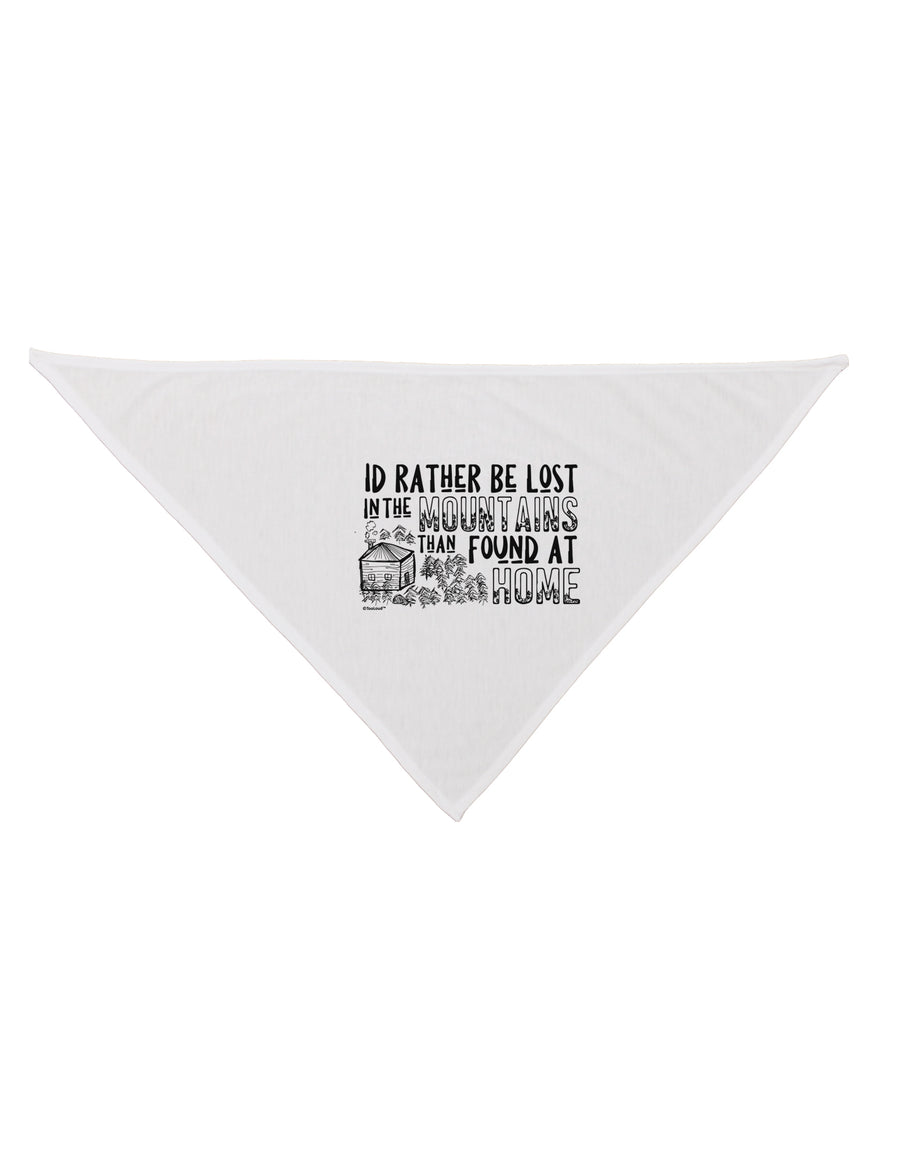 I'd Rather be Lost in the Mountains than be found at Home Dog Bandana 26 Inch-Dog Bandana-TooLoud-White-One-Size-Fits-Most-Davson Sales